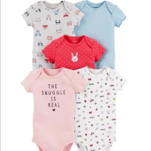 Carter’s 5-Pack Short-Sleeve Original Bodysuits